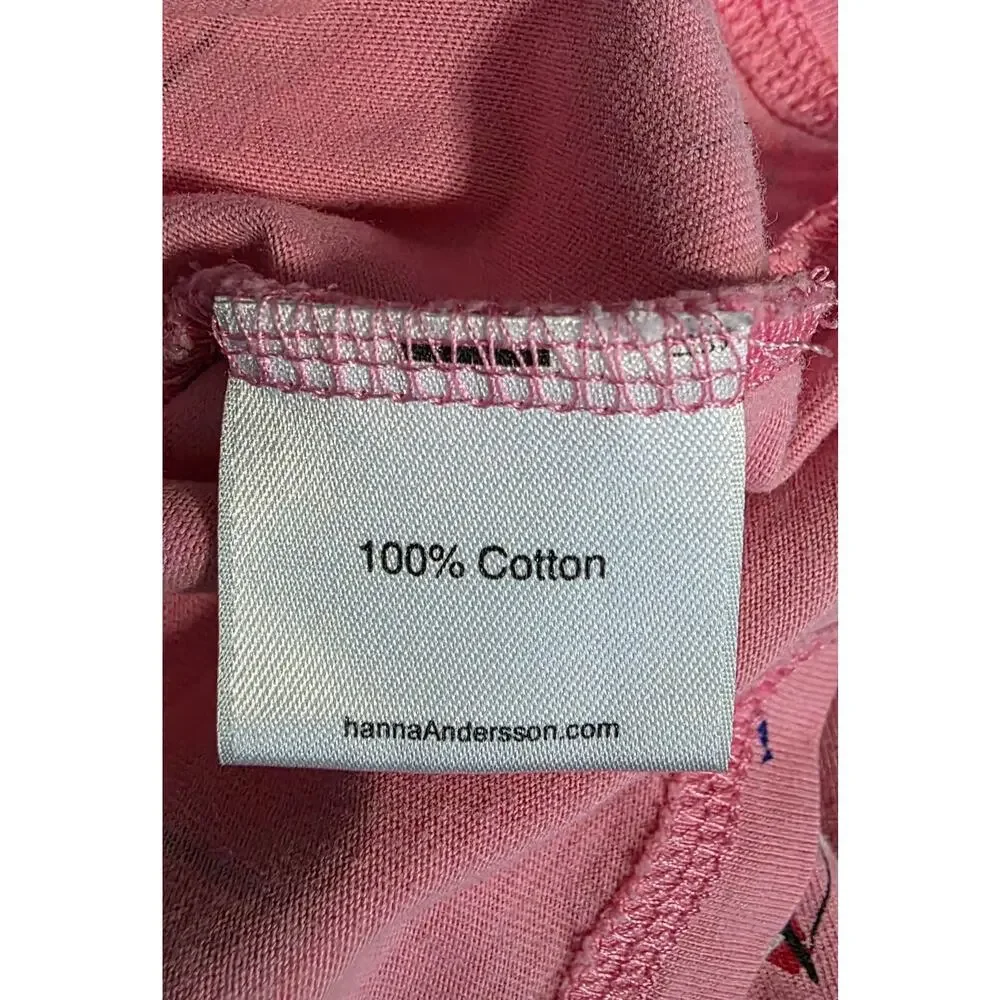 Hanna‎ Andersson Boat Motif Dress Children Girl's Size 130 /7 Pink